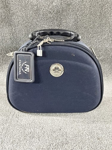 Vintage small blue travel bag - travel,